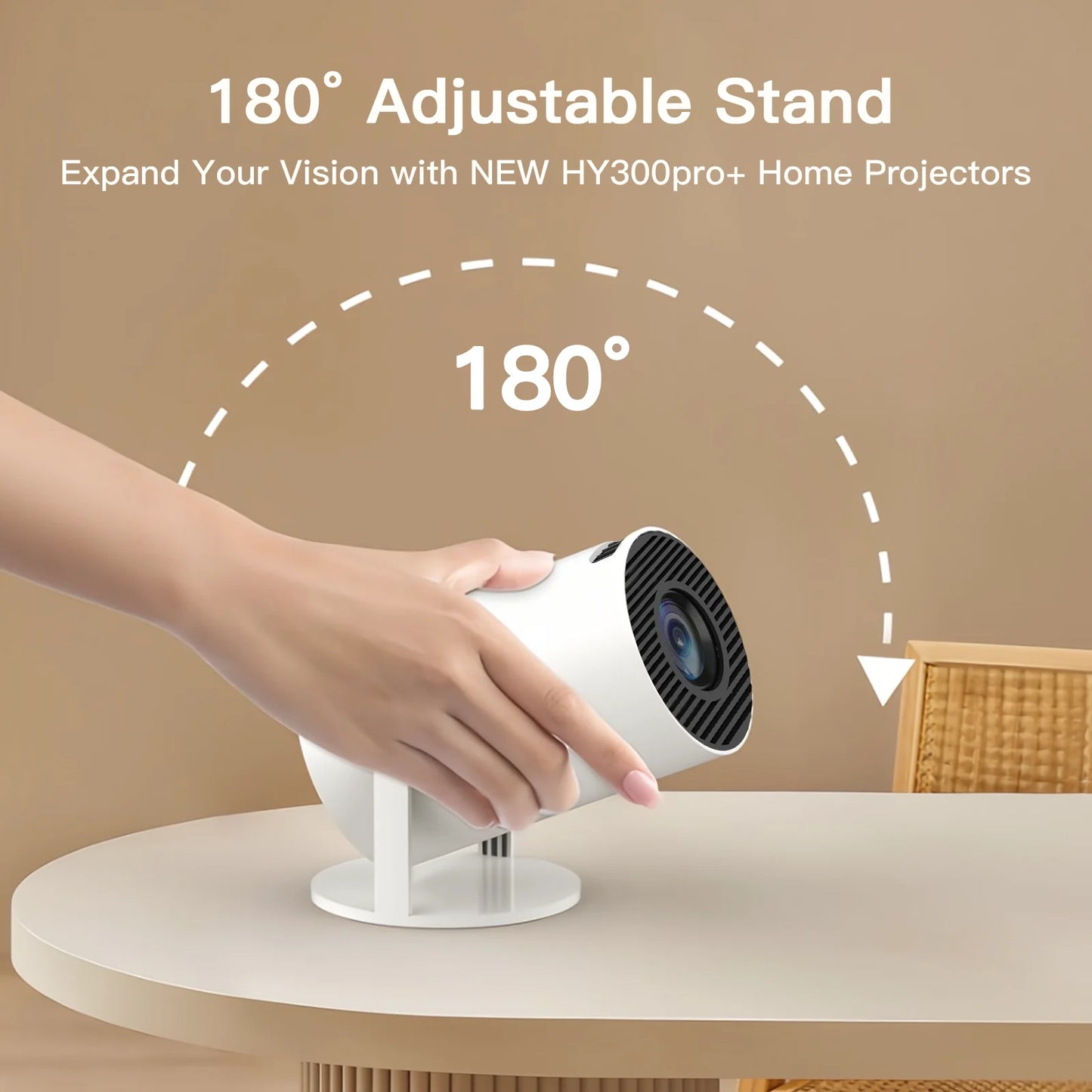LynCast Smart Projector With WiFi Bluetooth 4K Support Auto Keystone