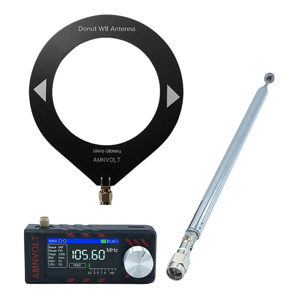 Upgraded Version AMNVOLT ATS MINI V3 SI4732 Full Band DSP Radio, Pocket Receiver FM AM MW SW SSB, with Headphone Amplifier Hi-Z