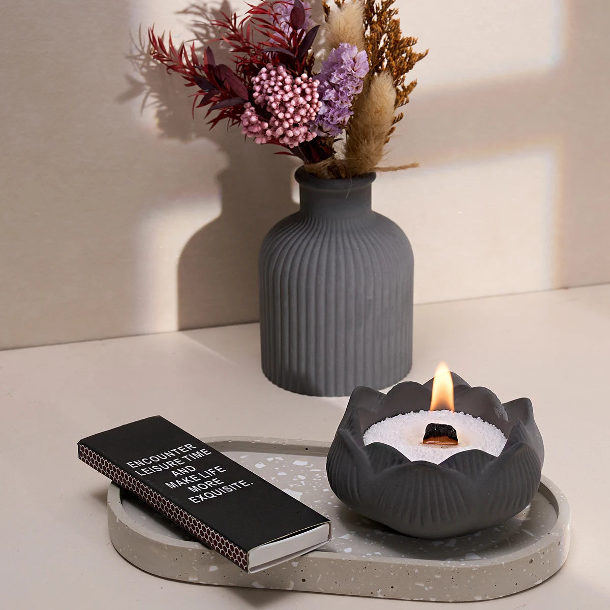 Concrete Craft Silicone Mold Set Vase Candlestick Tray Storage Box Plaster Resin Mold Home Decor Supplies Table Ornaments