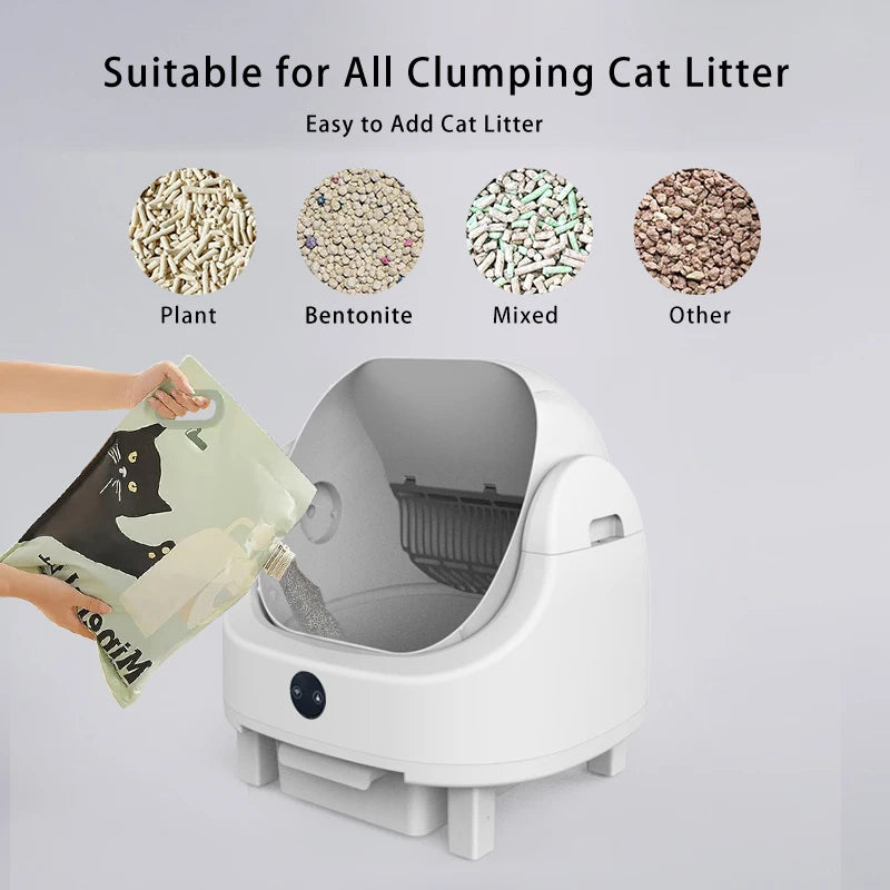 Heybo Auto Self Cleaning Cat Litter Box With App Control