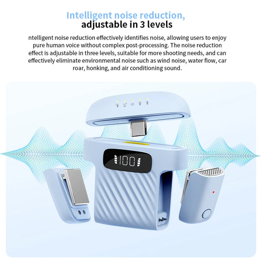 Blixora Wireless Lapel Microphone For iPhone iPad Android And Vlog