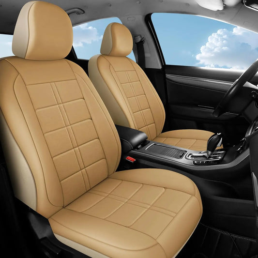 PU Leather Car Seat Cover Set Universal Fit Waterproof Breathable