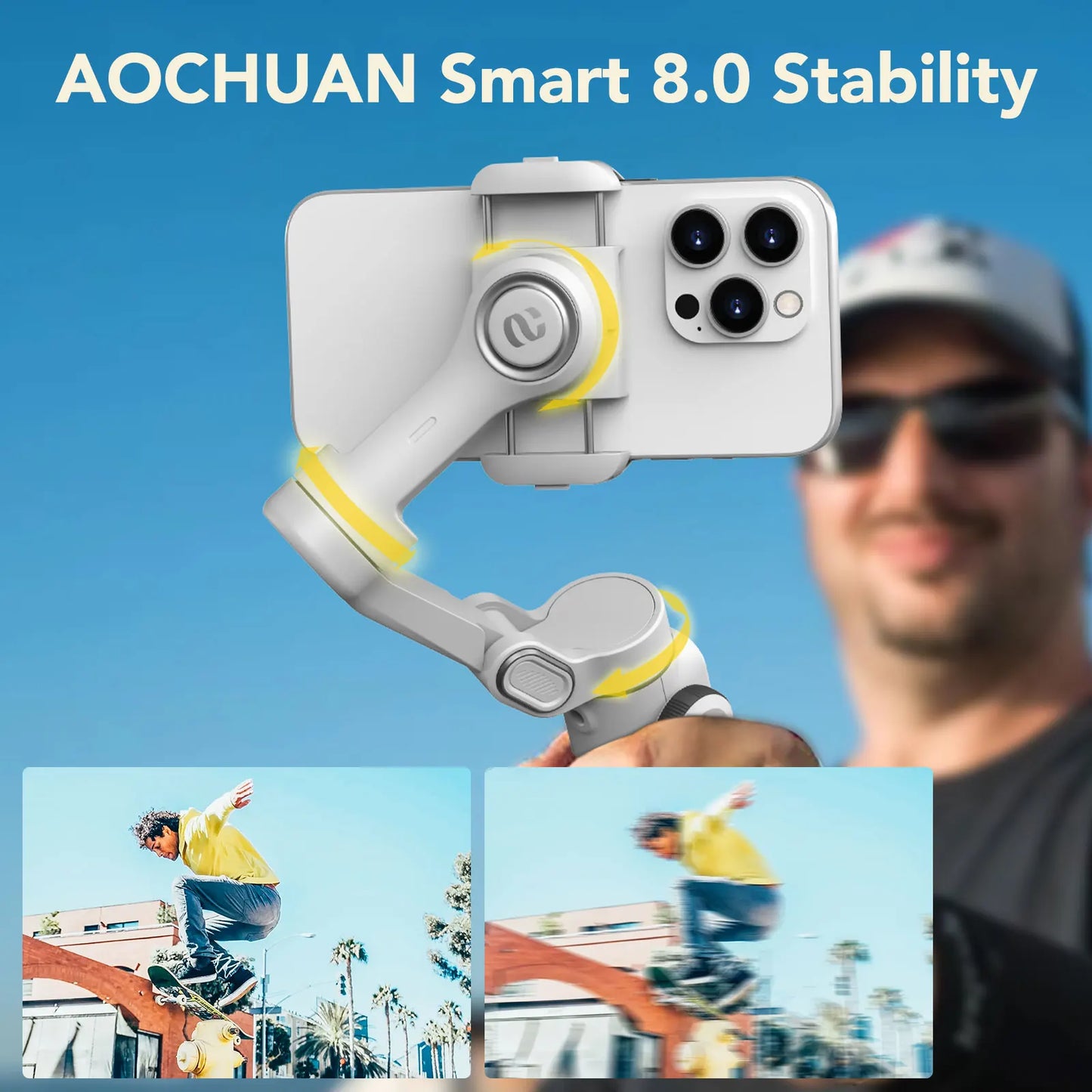 aoc AOCHUAN Smart X2 3 Axis Gimbal For iPhone Android