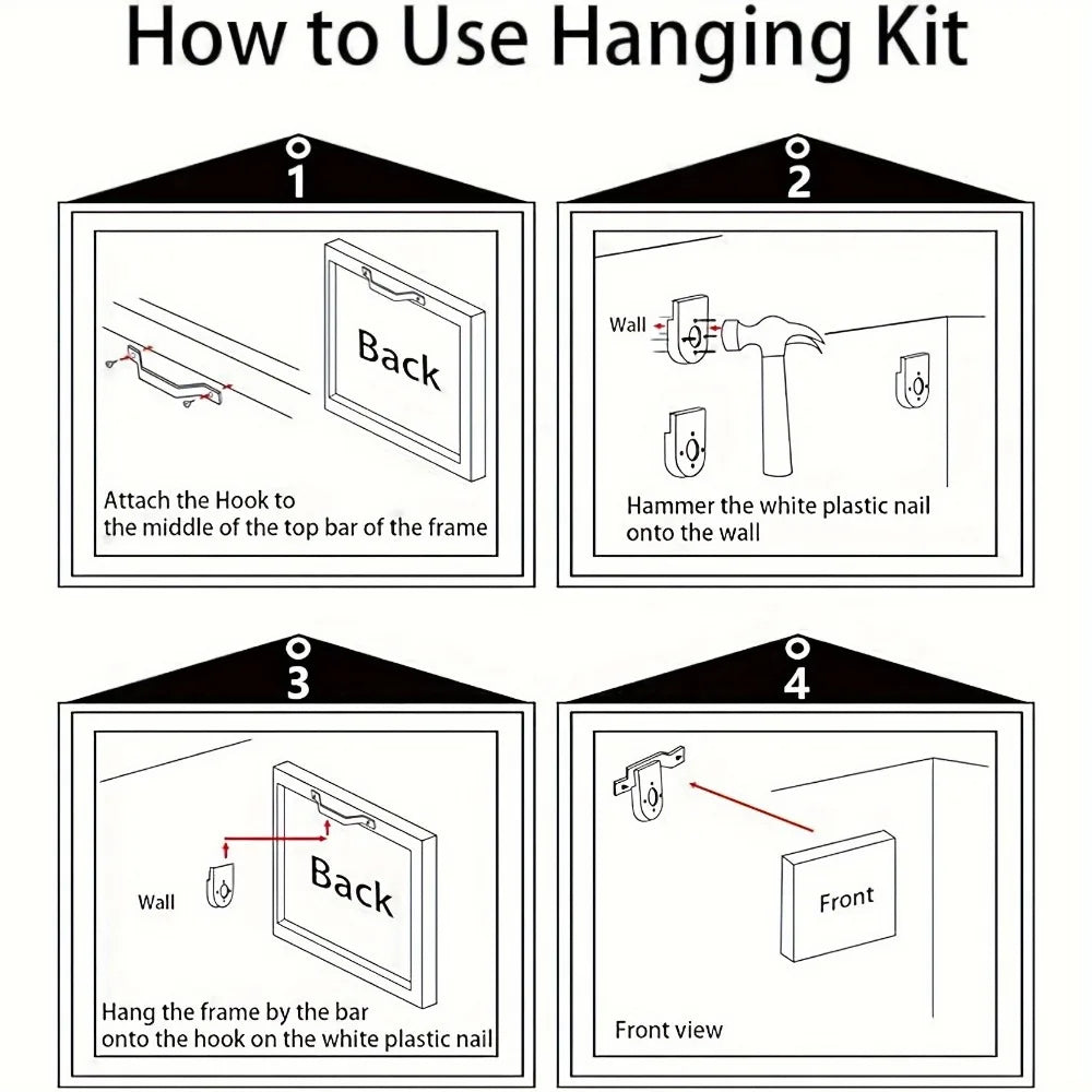 1.5 inch solid wood frame, abstract canvas mural, black and gray wall decoration, large frame, can be hung directly