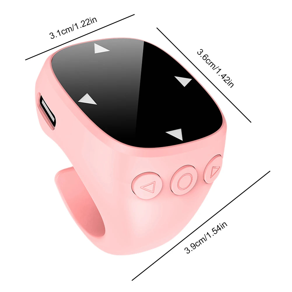 For Tiktok Fingertip Remote Scrolling Ring Wireless Bluetooth Remote Control Camera Shutter Selfie Video Controller for iPhone