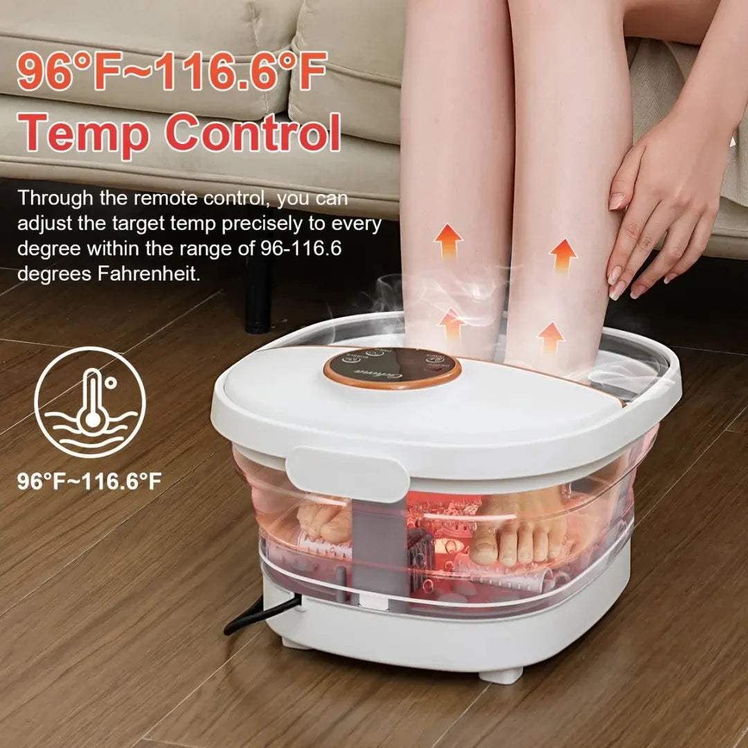 Smart Folding Foot Spa With Auto Heating And Deep Soaking