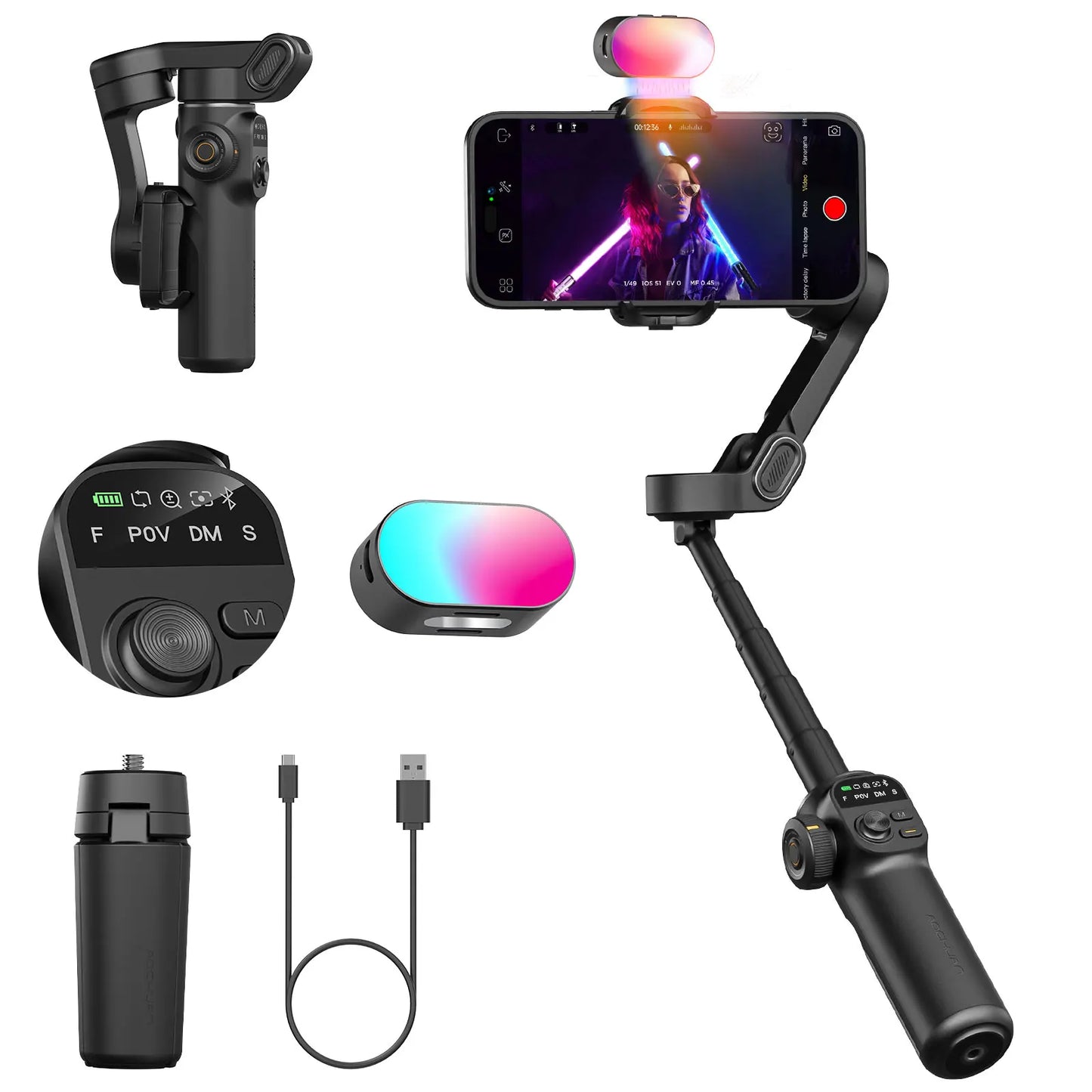 aoc AOCHUAN Smart X2 3 Axis Gimbal For iPhone Android