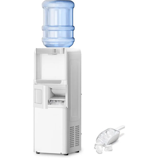 3-in-1 Hot and Cold Water Cooler Dispenser with Built-in Ice Maker for 3 to 5 Gallon Bottle Water Dispenser Ideal for Home Offi