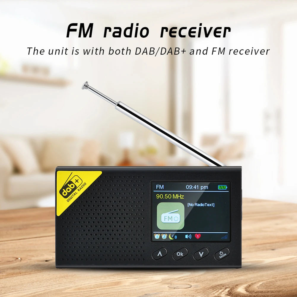 Bluetooth Digital Radio Stereo DAB FM Audio Receiver Portable for Home Office