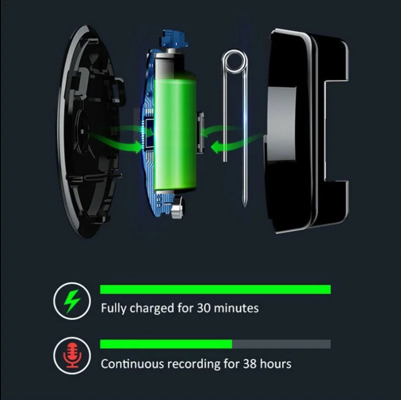 KIDKD Mini Voice Recorder With HD Recording And Voice Activation