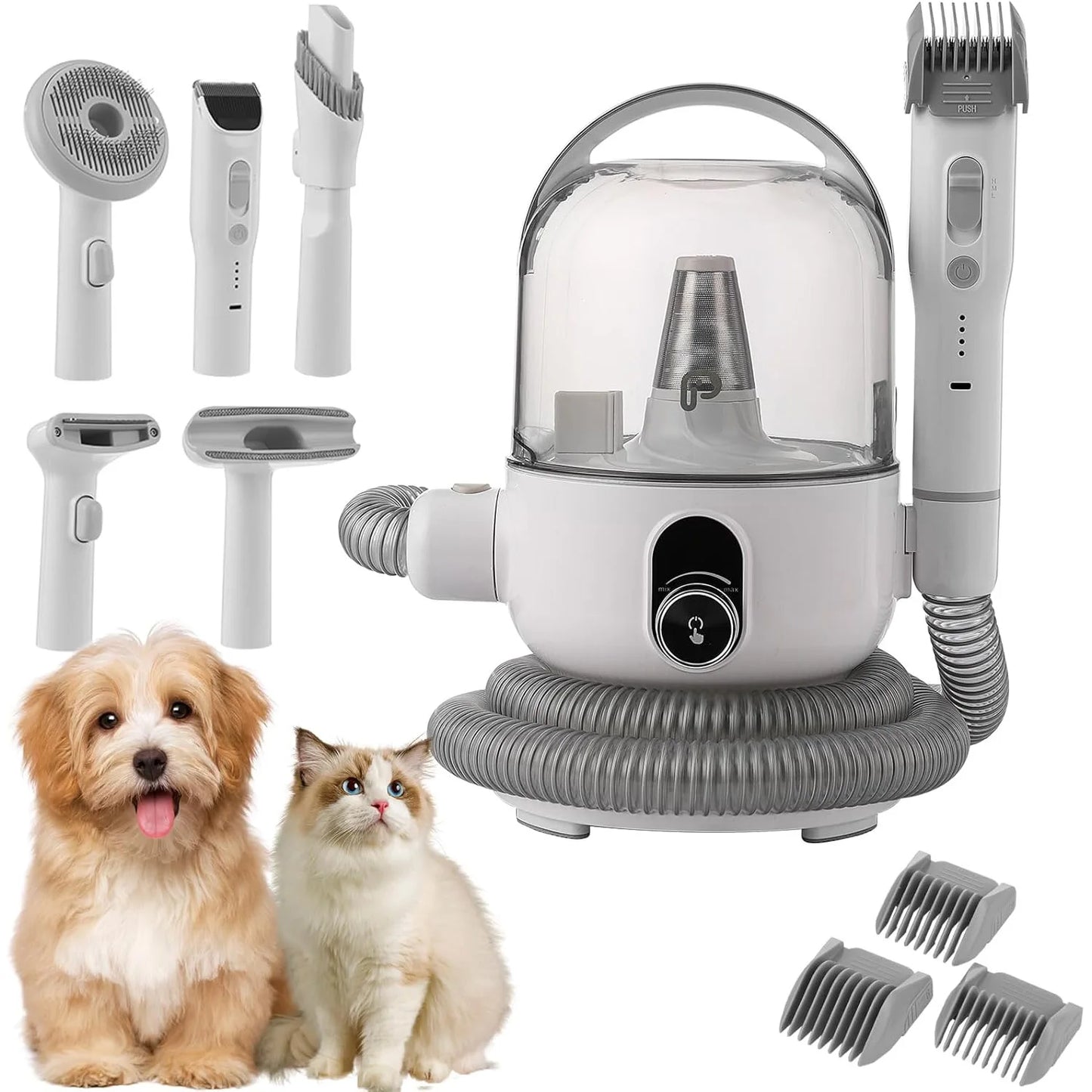DishyKooker Pet Grooming Kit Vacuum With 5 Tools