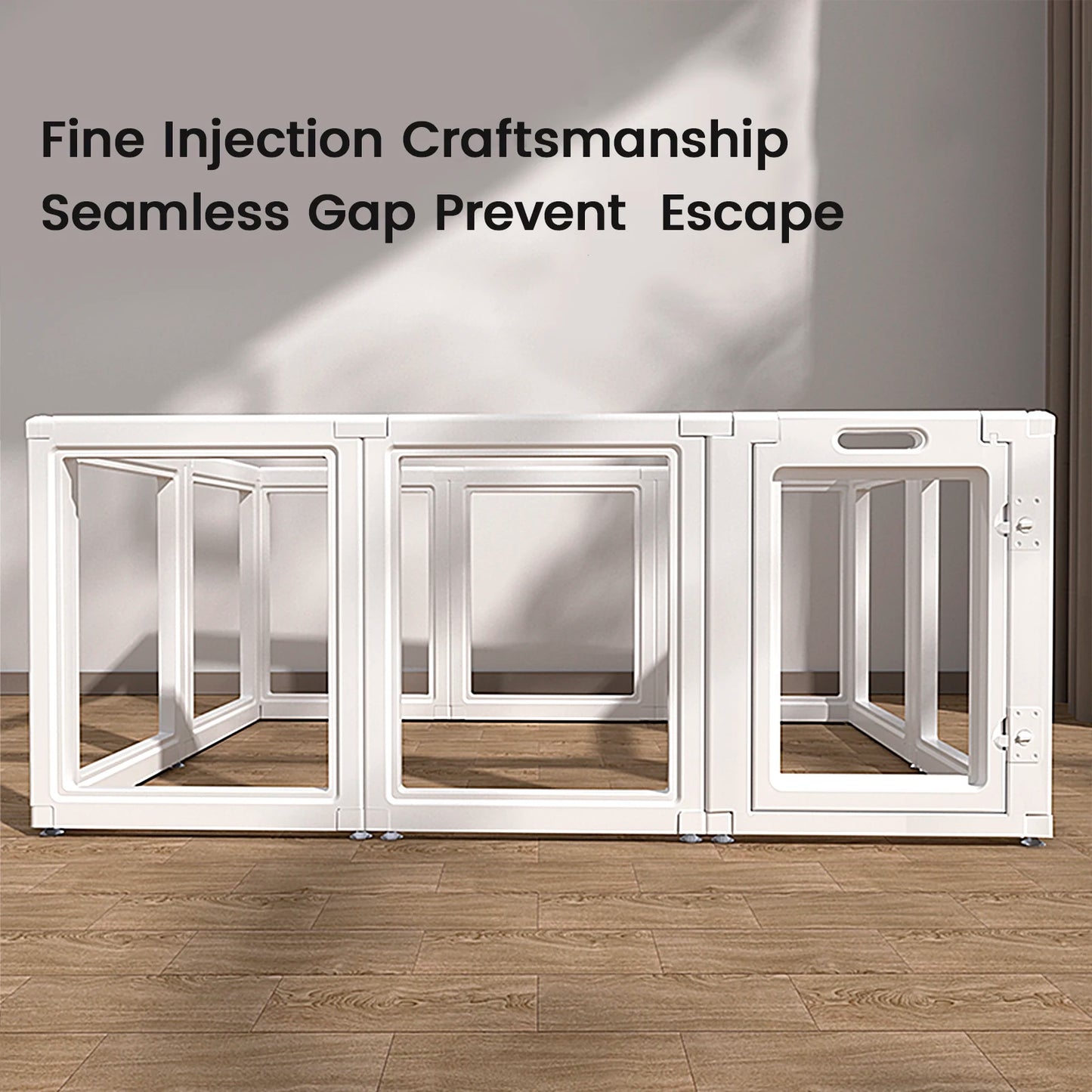 Dog Fence Pet Playpen, Clear Dog Playpen, No-Tool Dog Playpen and Kennel Playpen, Suitable for Small and Medium Dogs, Cats