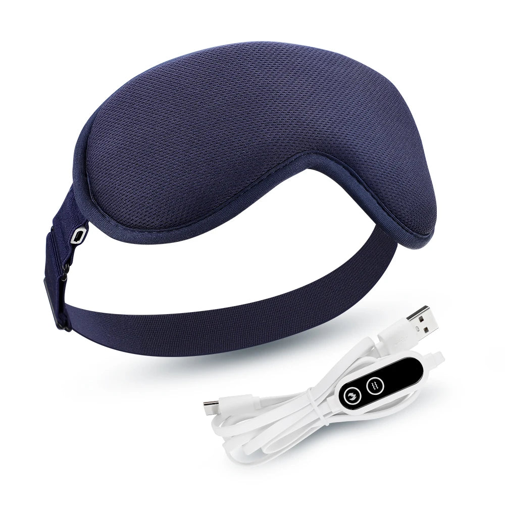Electric Hot Compress Eye Massage Instrument with Heat Vibration Eye Mask Sleep Aid Device Relieve Eye Fatigue Eyeshade