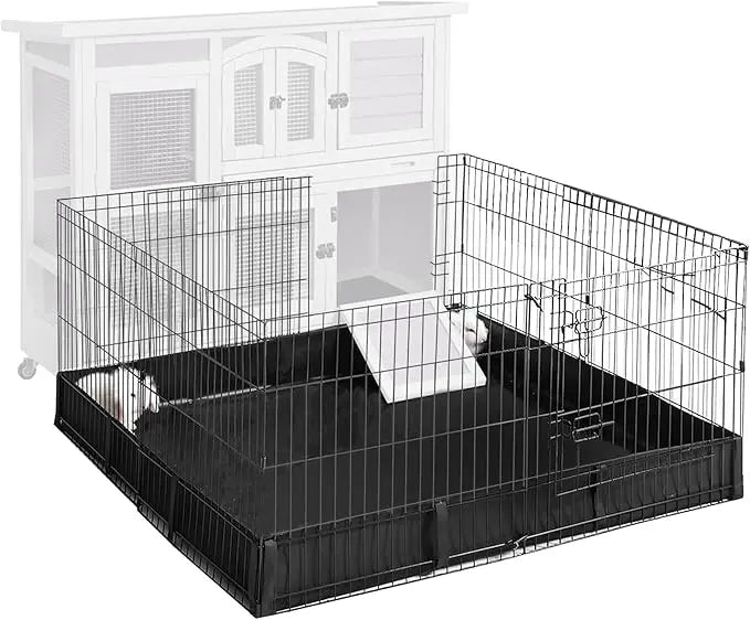 Pet Playpen Guinea Pig Cage Small Animal Rabbit Exercise Pen with Waterproof Floor Liner - Extension Playpen ONLY