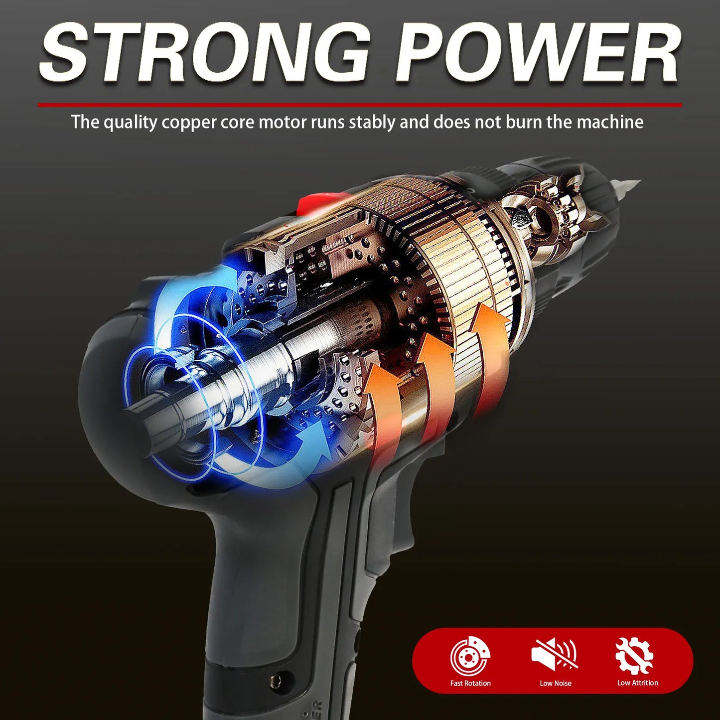 21V Cordless Drill And Impact Driver Kit With 2 Batteries