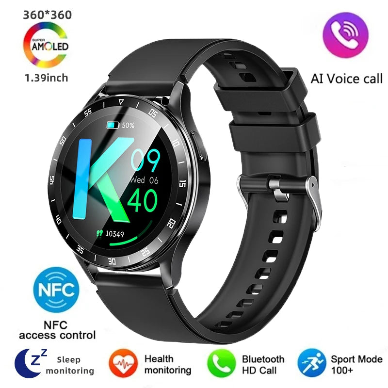 2024 New Bluetooth Call Smart Watch High end Men's Multi sport Mode NFCIP67 Waterproof Fitness Women's Smart Electronic Watch