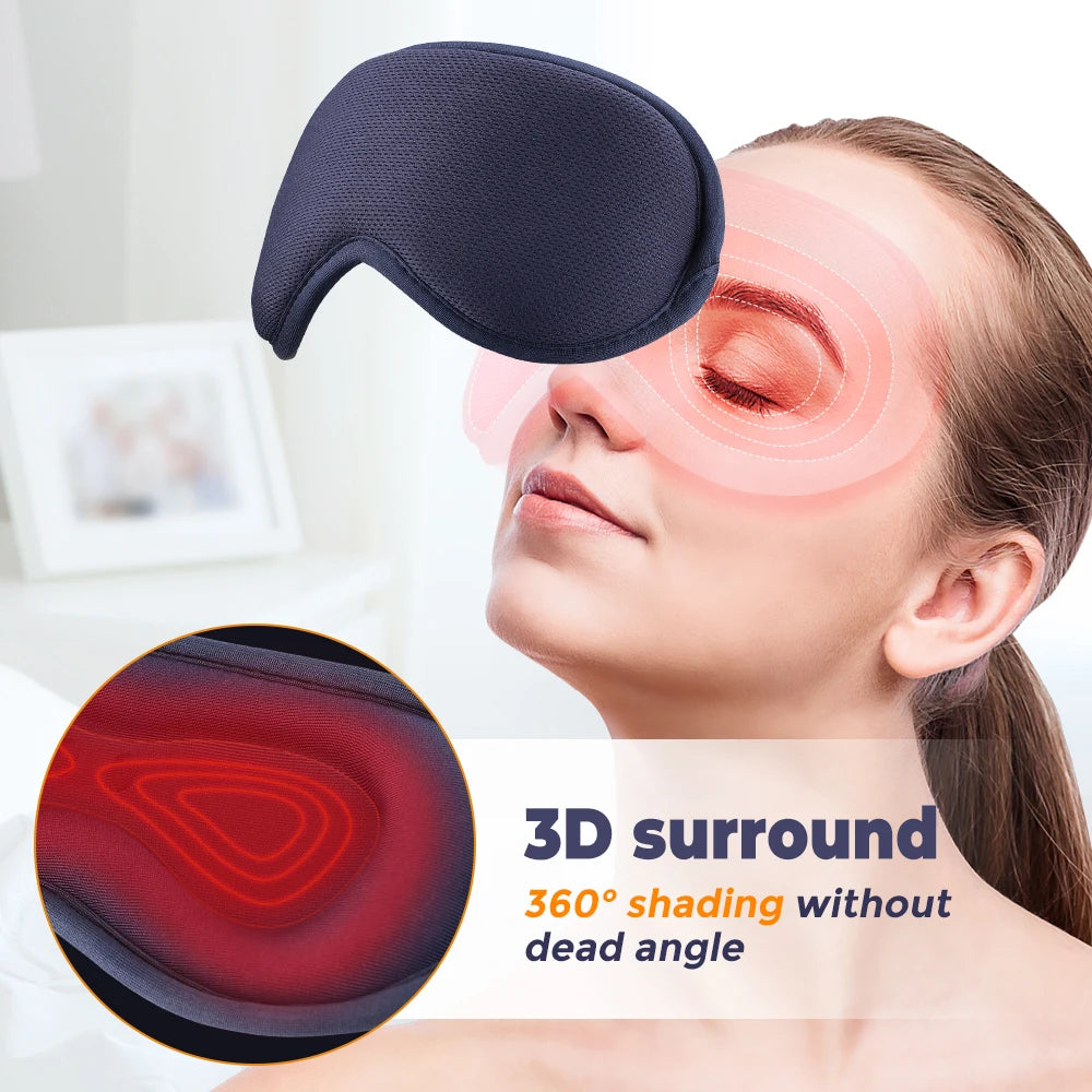 Electric Hot Compress Eye Massage Instrument with Heat Vibration Eye Mask Sleep Aid Device Relieve Eye Fatigue Eyeshade
