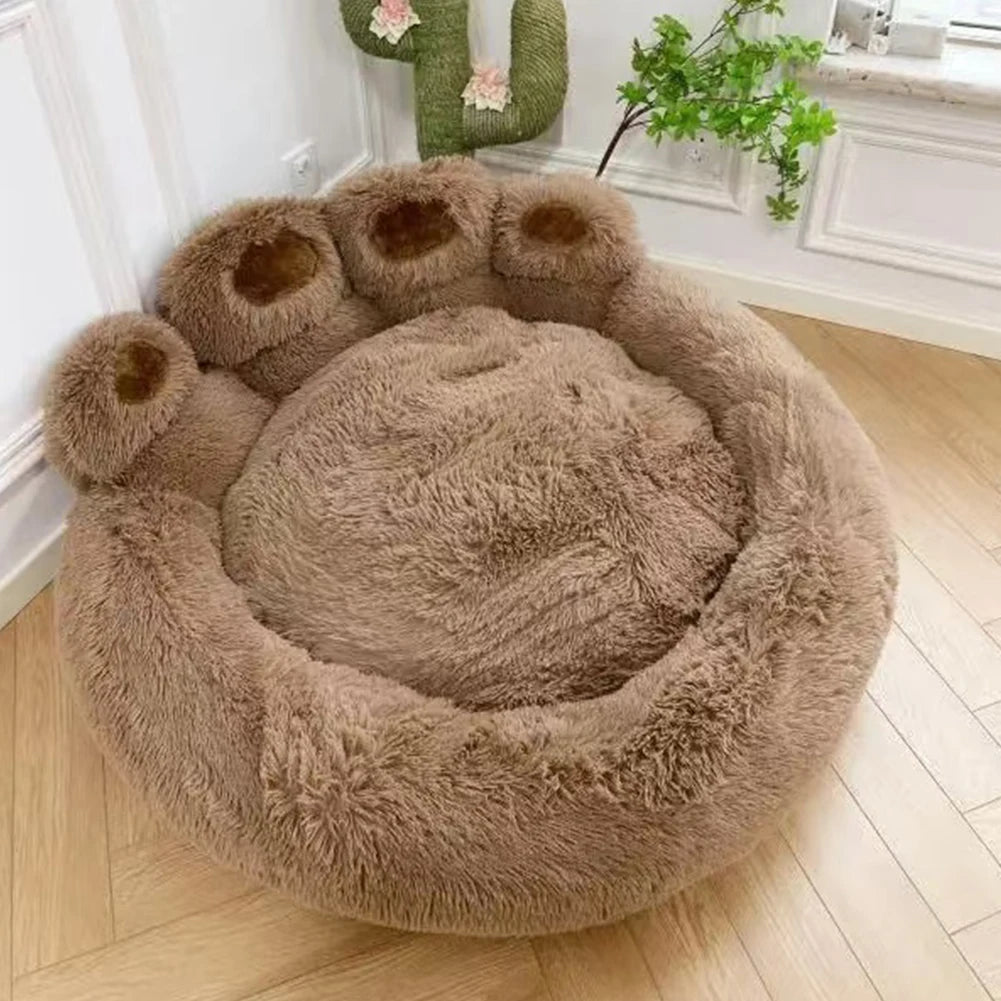 Dog Bed Winter Cat Pet Sofa Cute  Shape Comfortable Pet Sleeping Beds For Small Medium Large Soft Fluffy Cushion Dog Bed