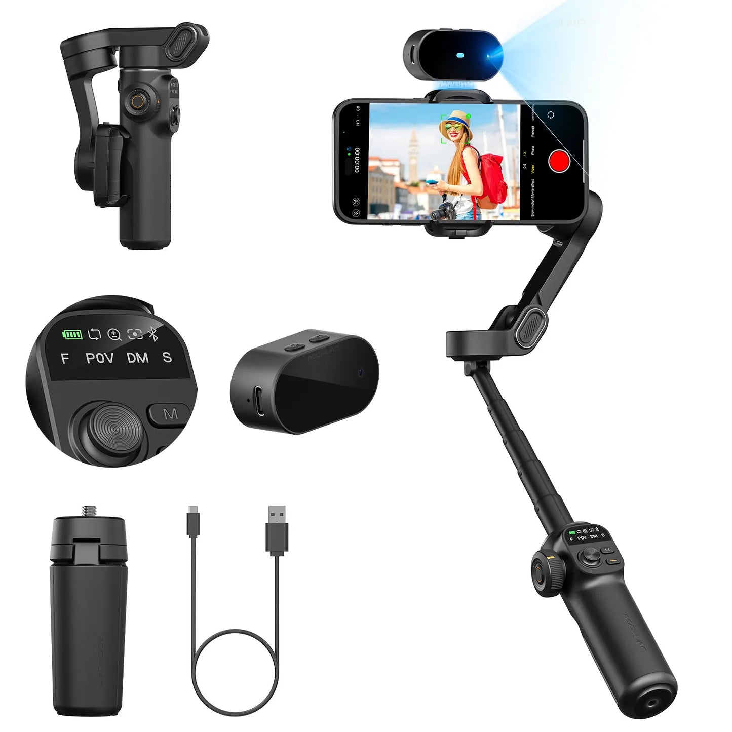 aoc AOCHUAN Smart X2 3 Axis Gimbal For iPhone Android