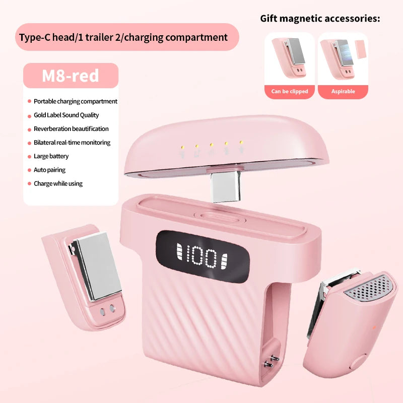 Blixora Wireless Lapel Microphone For iPhone iPad Android And Vlog