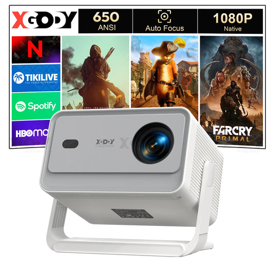 XGODY A6-PRO 4K Native Projector With Autofocus And Keystone