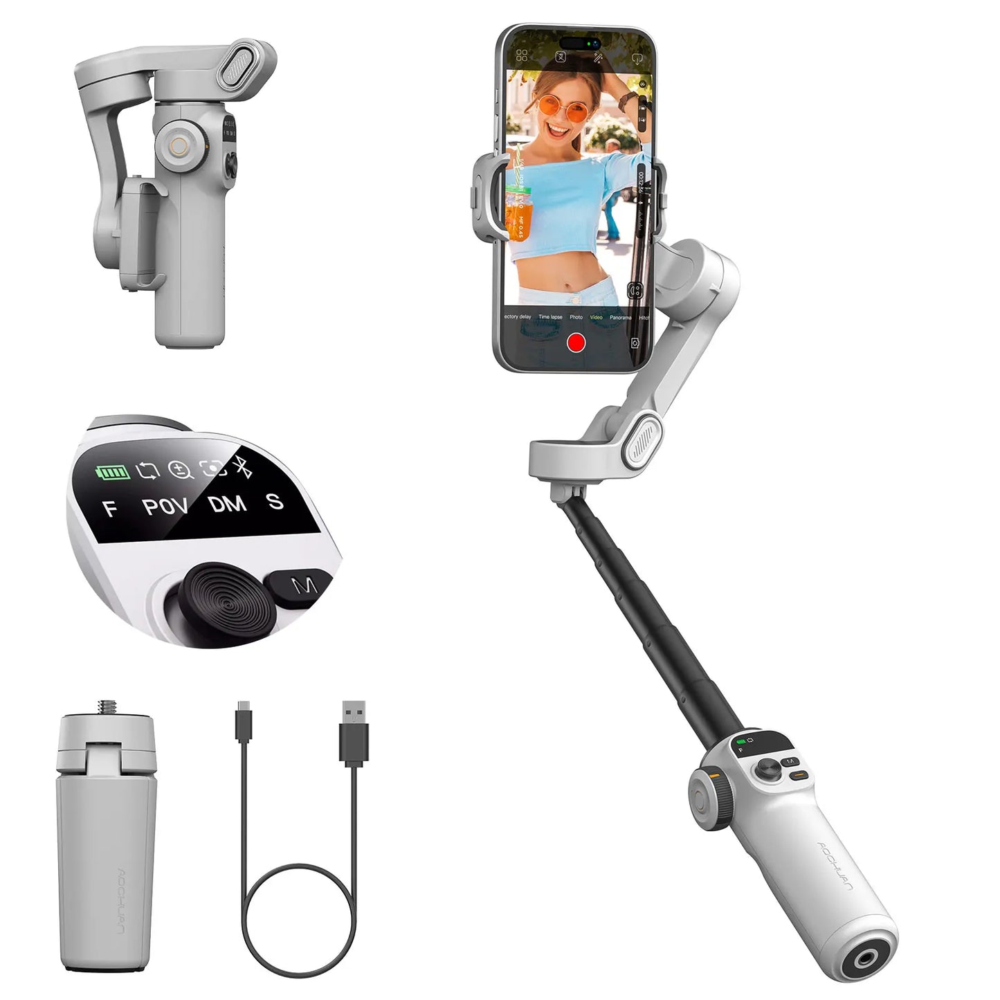 aoc AOCHUAN Smart X2 3 Axis Gimbal For iPhone Android