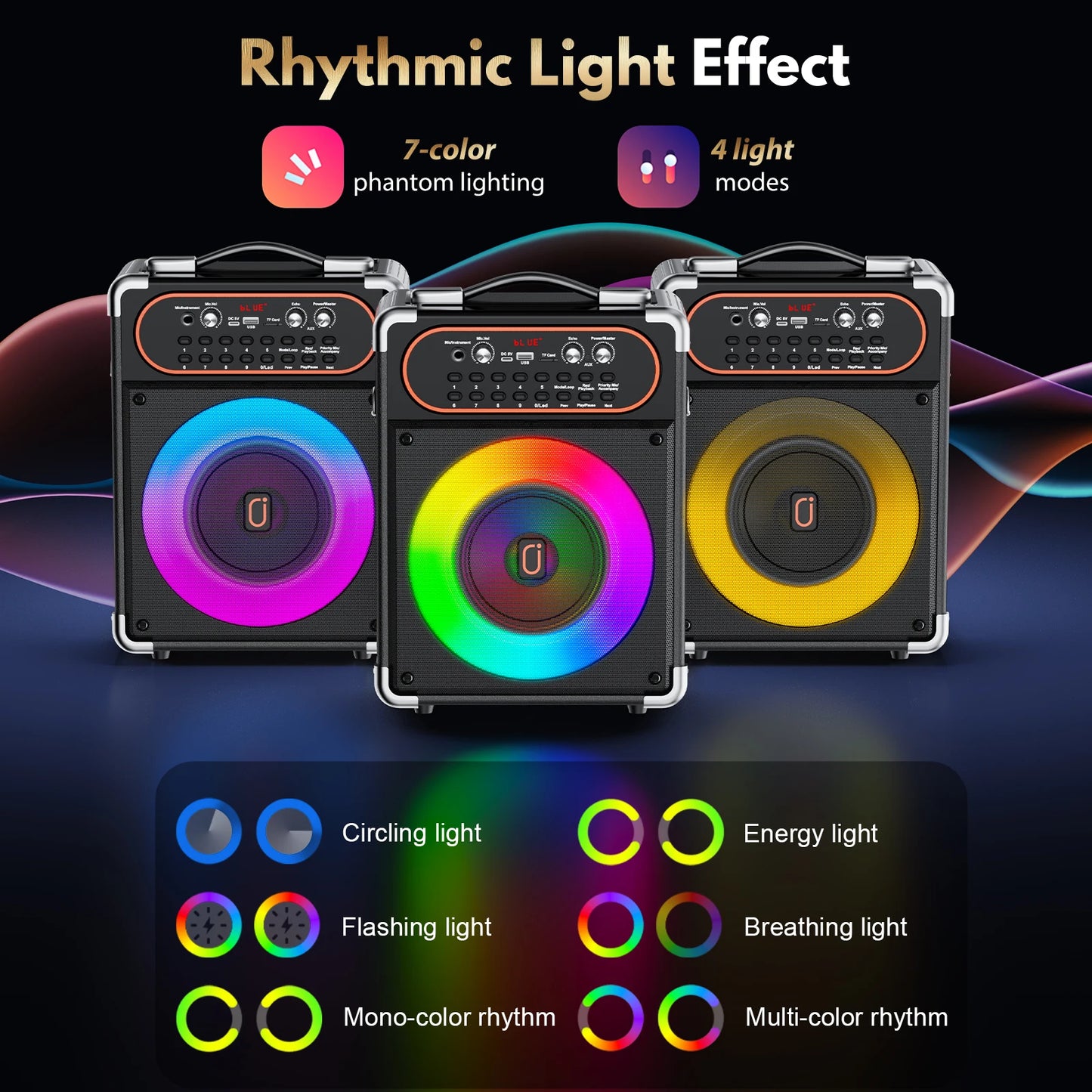 FanFun S68 Kara Ok Bluetooth Speaker With Two Microphones