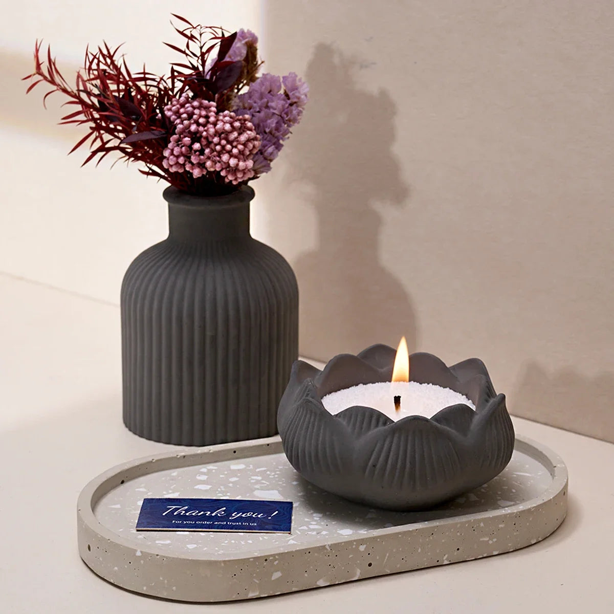 Concrete Craft Silicone Mold Set Vase Candlestick Tray Storage Box Plaster Resin Mold Home Decor Supplies Table Ornaments