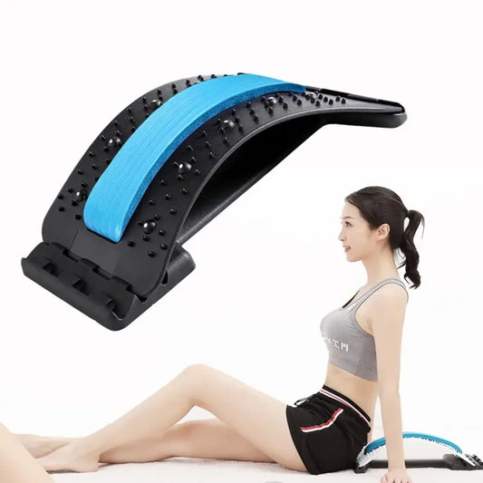 Back Stretcher Multi Level Adjustable Massager For Cervical And Lumbar