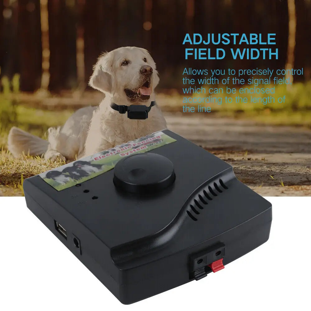 Electric Dog Fence System Pet Containment Shock Collar Yard Garden Waterproof