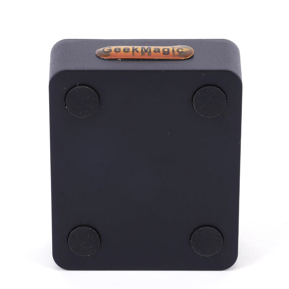 Crystal Cube Photo Display Holographic Desktop Smart Weather Station & Digital Clock with GIF Animations Album for Desktop Decor