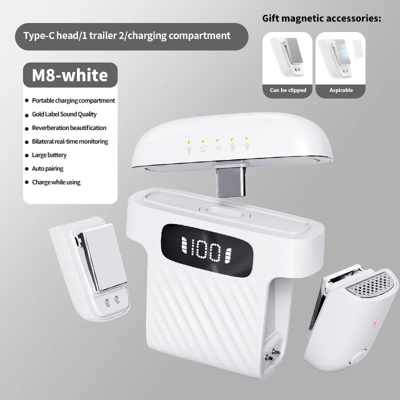 Blixora Wireless Lapel Microphone For iPhone iPad Android And Vlog