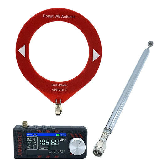 Upgraded Version AMNVOLT ATS MINI V3 SI4732 Full Band DSP Radio, Pocket Receiver FM AM MW SW SSB, with Headphone Amplifier Hi-Z