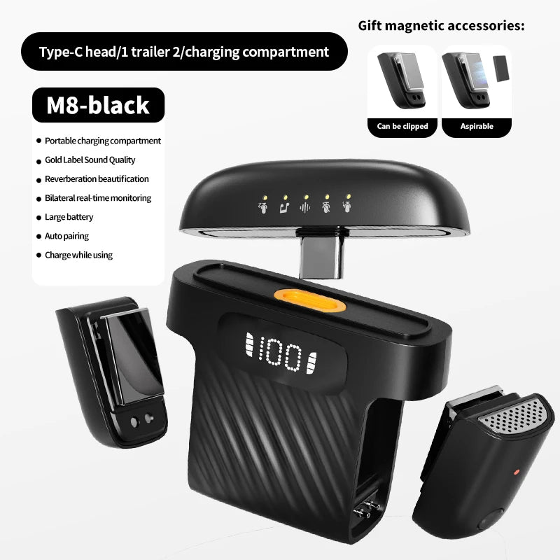 Blixora Wireless Lapel Microphone For iPhone iPad Android And Vlog