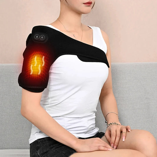 HOMEFISH Heated Massage Shoulder And Knee Brace USB Rechargeable