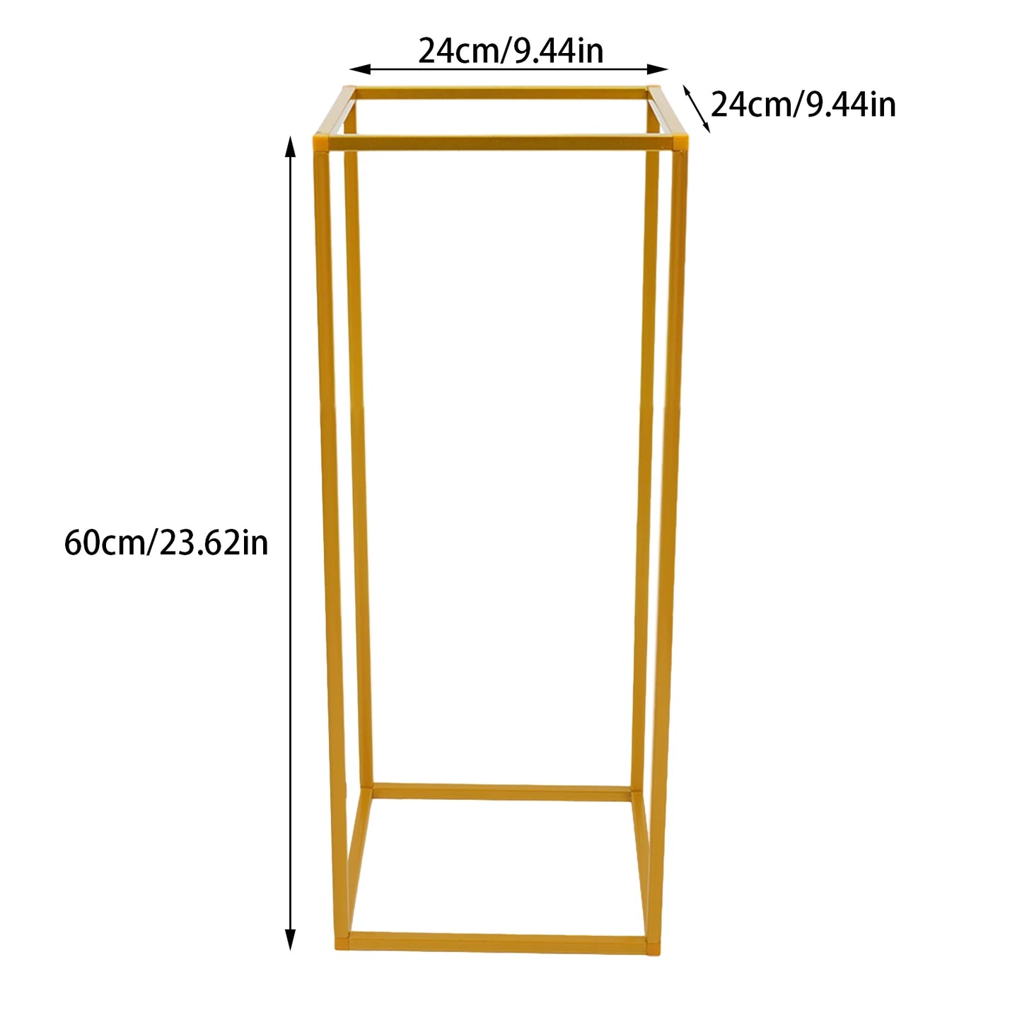 10Pcs 23.6'' Tall Gold Metal Flower Stand for Wedding Table Centerpieces Decor