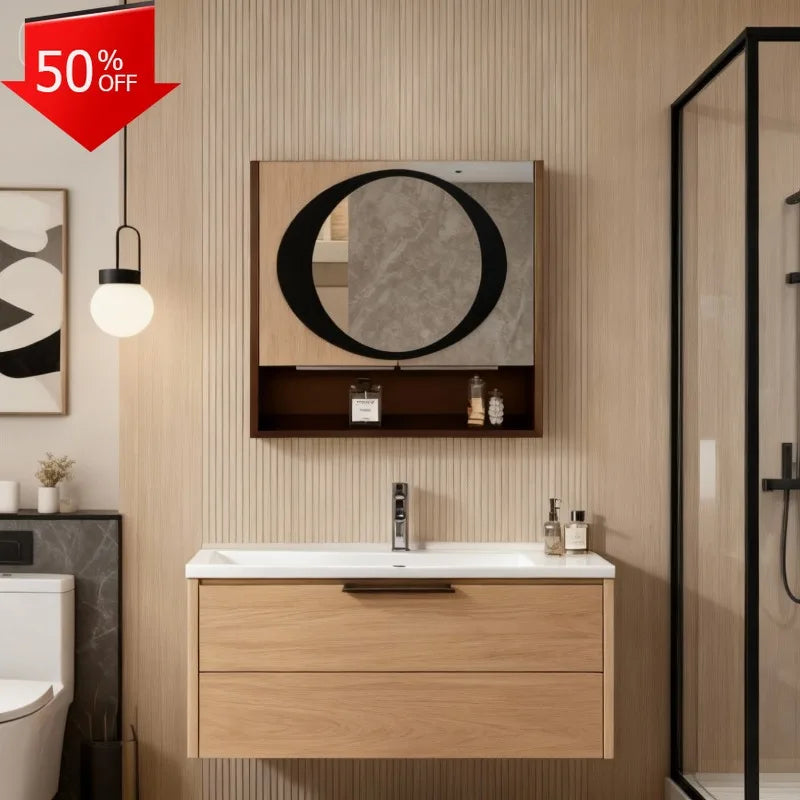 Space Saving Cabinet Bathroom Closet Vanity for Bathroom Cabinet With Washbasin Included and Cheap Furniture for Home Wash Table