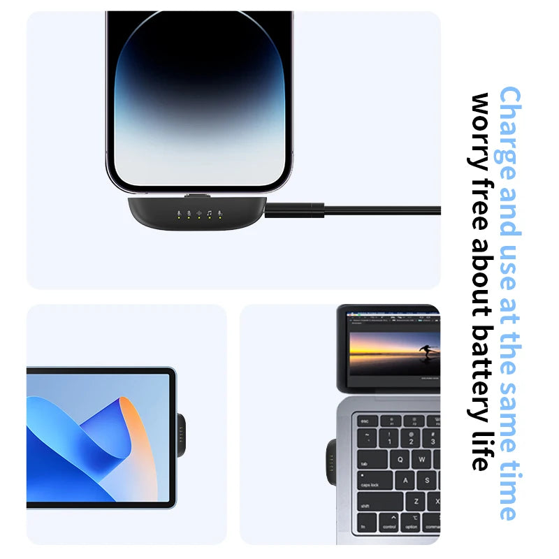 Blixora Wireless Lapel Microphone For iPhone iPad Android And Vlog