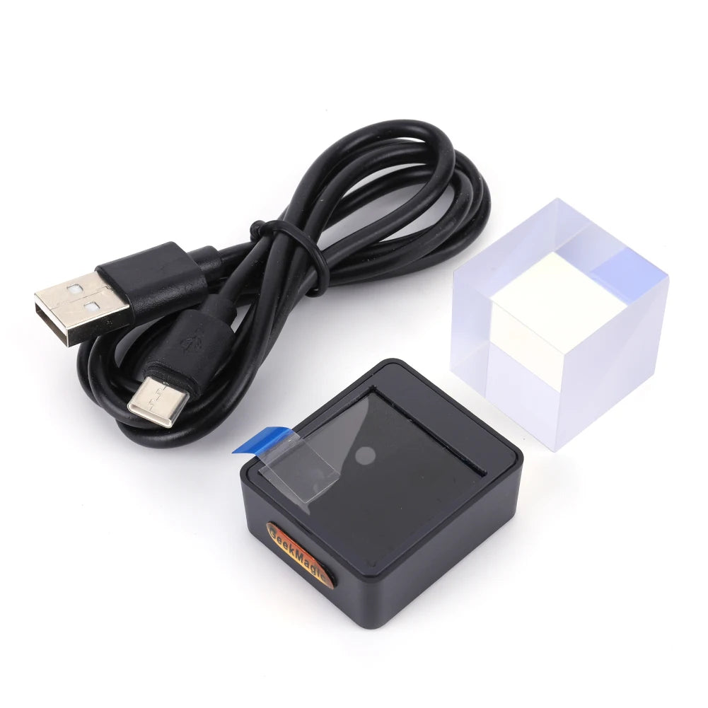 Crystal Cube Photo Display Holographic Desktop Smart Weather Station & Digital Clock with GIF Animations Album for Desktop Decor