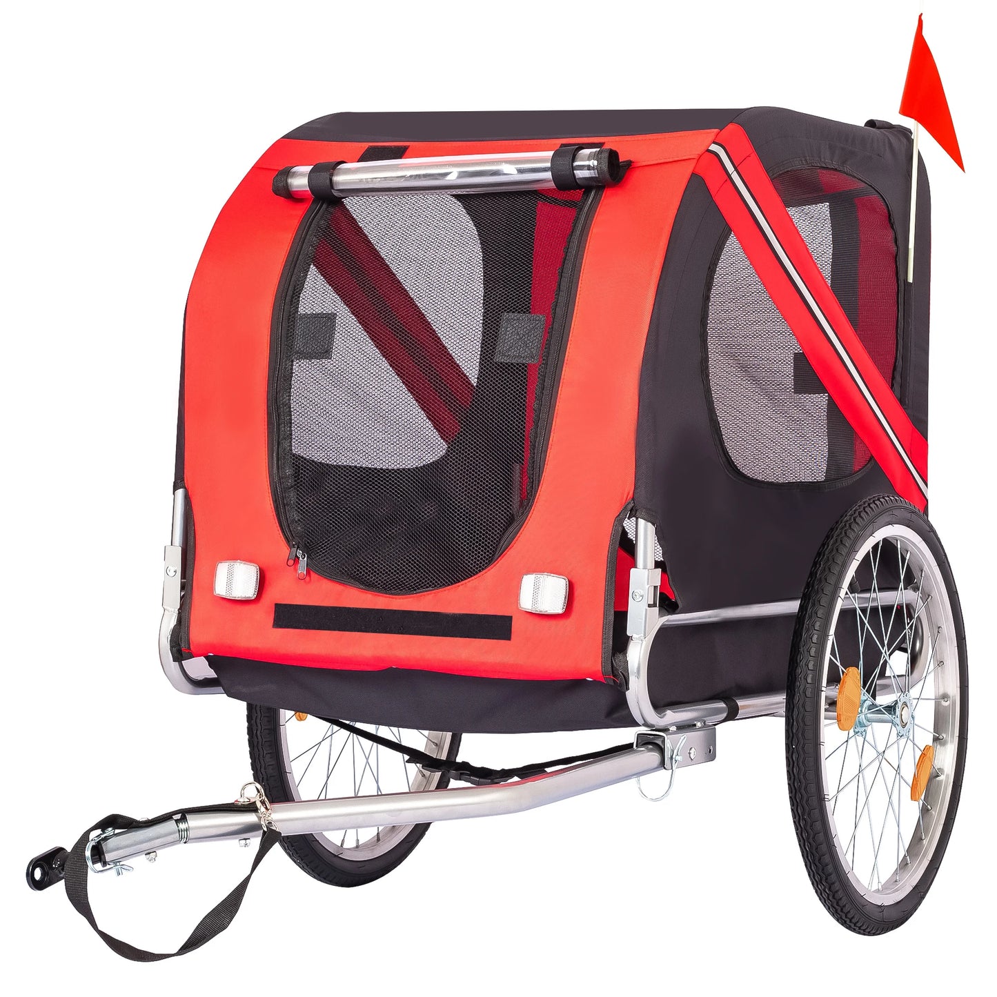 HiMISS Steel Dog Bike Trailer With Universal Coupler Water Resistant