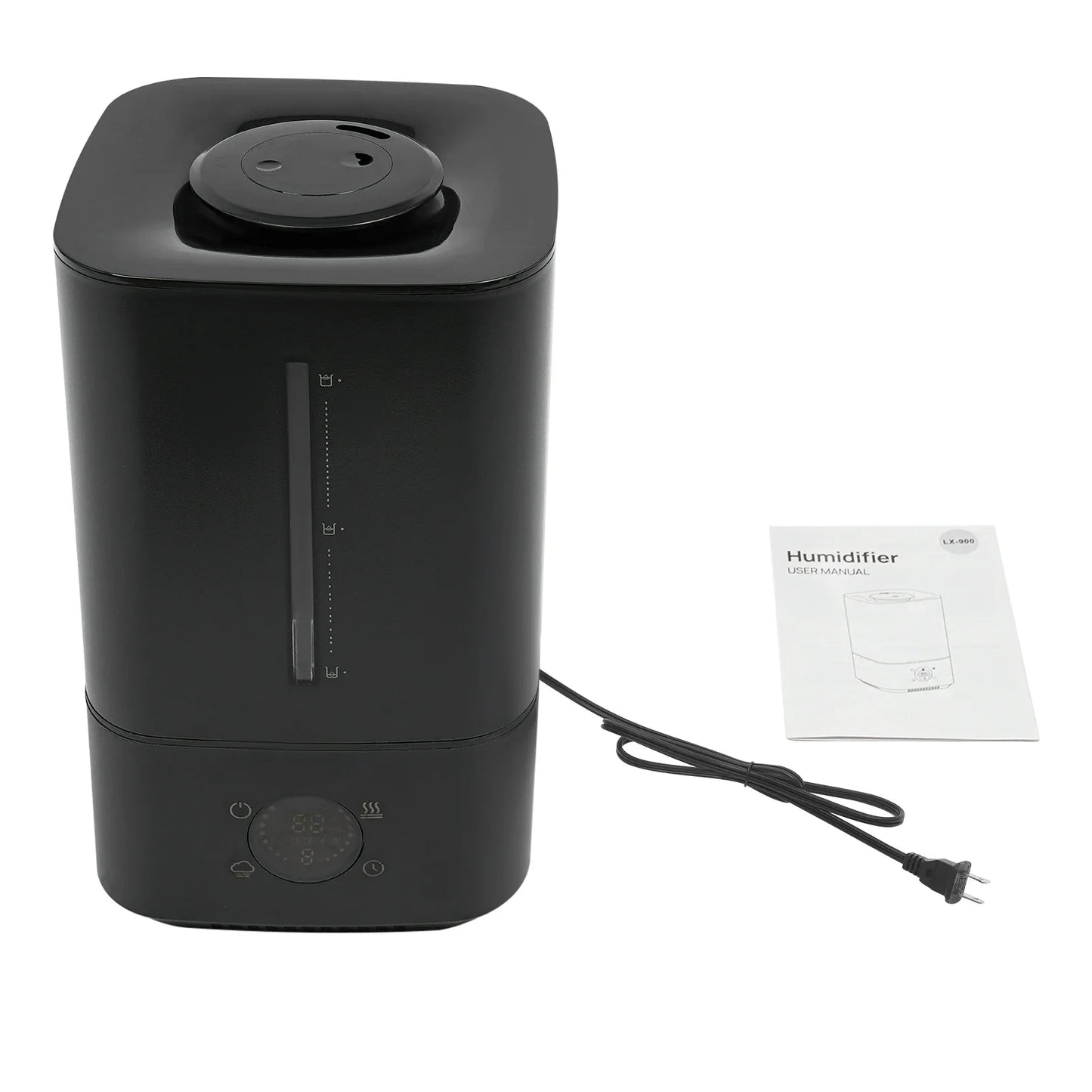 6L Touch Control Humidifier, Hot and Cold Mist Humidifier, 3-Level Adjustable Fog Volume, for Home, Bedroom, Living Room, 25W