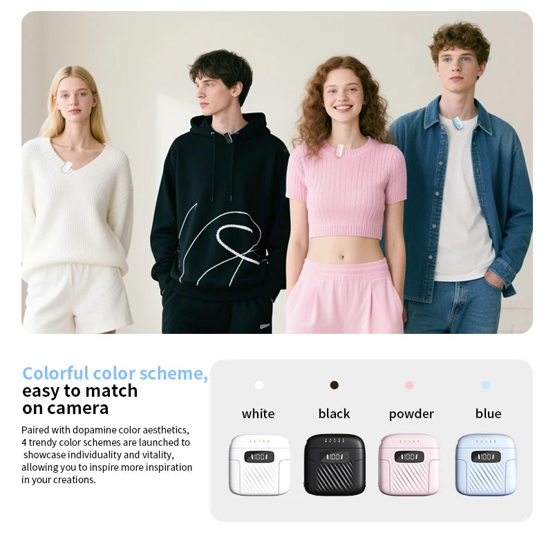 Blixora Wireless Lapel Microphone For iPhone iPad Android And Vlog