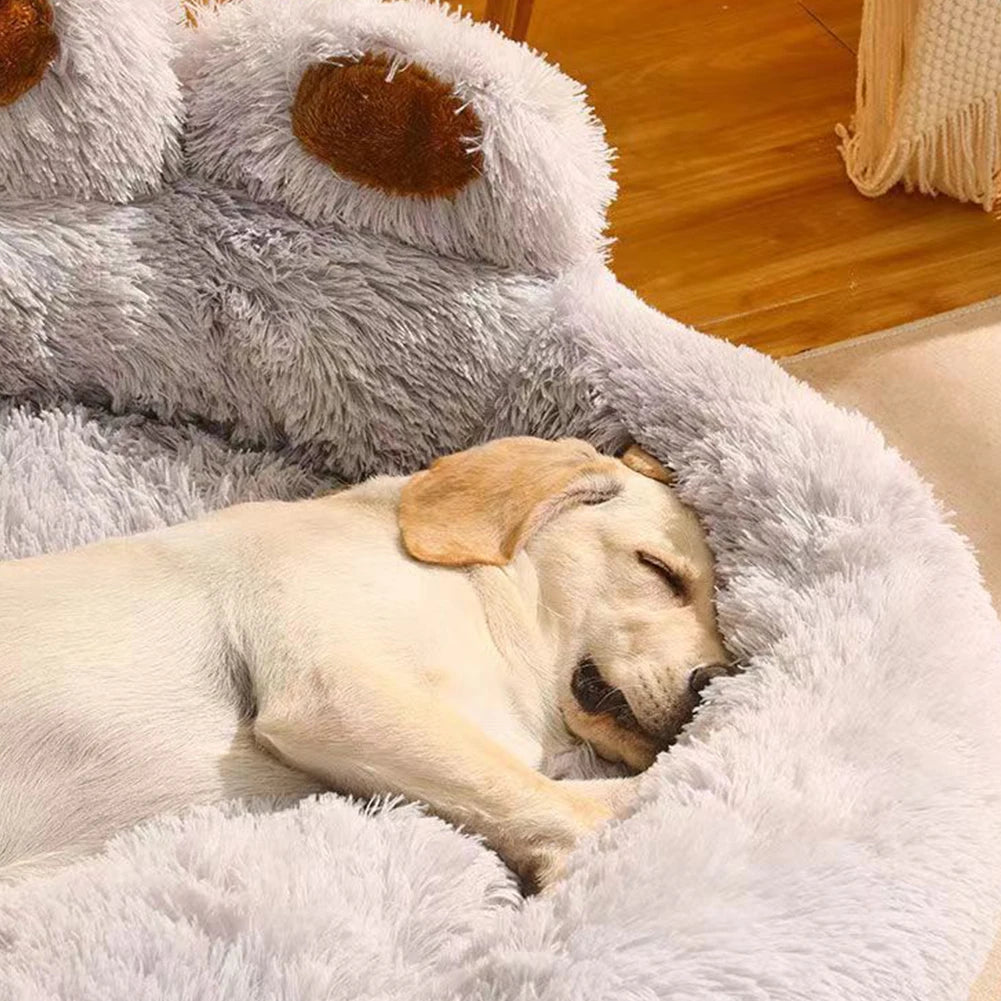 Dog Bed Winter Cat Pet Sofa Cute  Shape Comfortable Pet Sleeping Beds For Small Medium Large Soft Fluffy Cushion Dog Bed