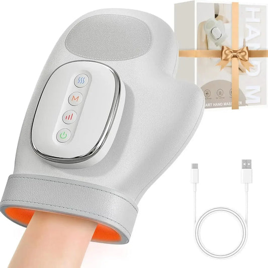 Hand Massager With Heat And Airbag Compression For Carpal Relief